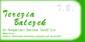 terezia balczek business card